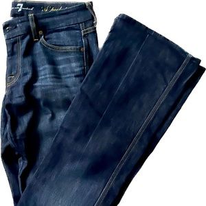 7 for All Man Kind |"A Pocket" Dark Wash Bootcut Denim Jeans Size 29